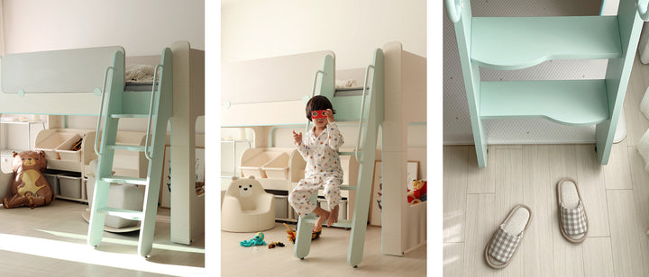>iloom Cabin Bed with Ladder (Length: 2120mm) multi-color available [Pick-up ONLY]
