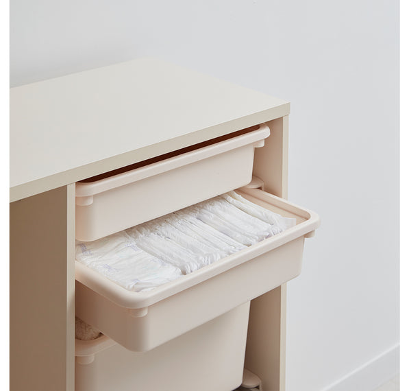 >iloom 140W 3-Story Bookshelf (with 15 Storage Bins) [multi-color]