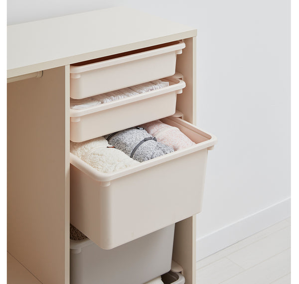 >iloom 140W 3-Story Bookshelf (with 15 Storage Bins) [multi-color]