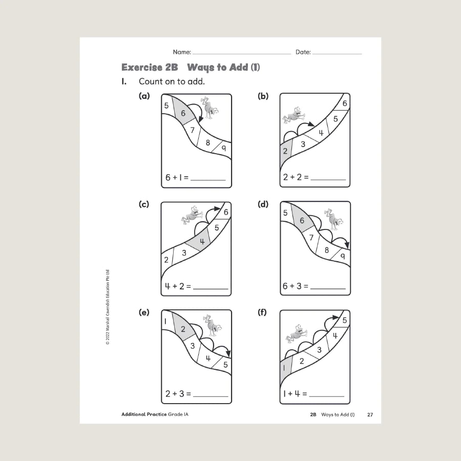 >Singapore Math Primary Mathematics Additional Practice 1A