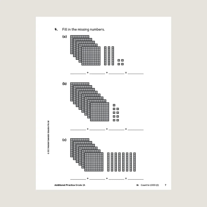 >Singapore Math Primary Mathematics Additional Practice 2A
