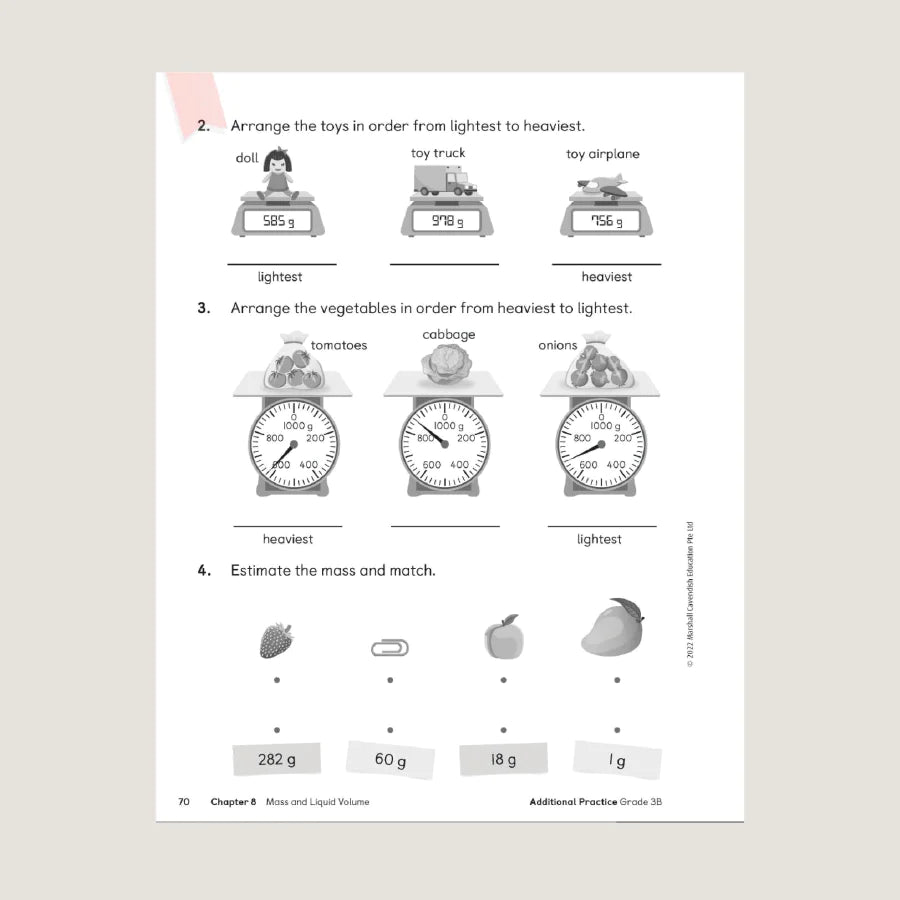 >Singapore Math Primary Mathematics Additional Practice 3B