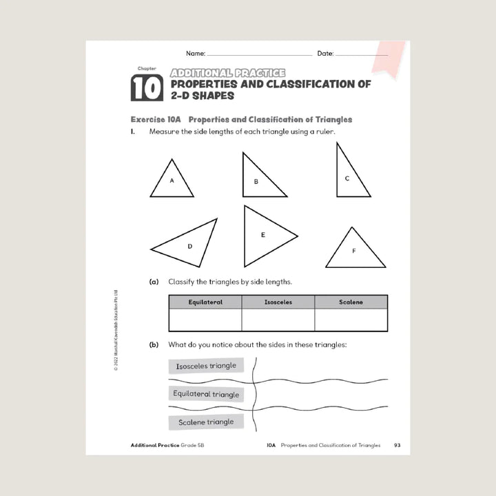 >Singapore Math Primary Mathematics Additional Practice 5B