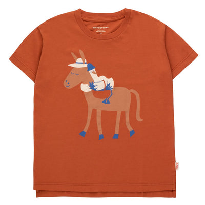 TINYCOTTONS Kids MY DONKEY FRIEND TEE in Tawny/Light Brown