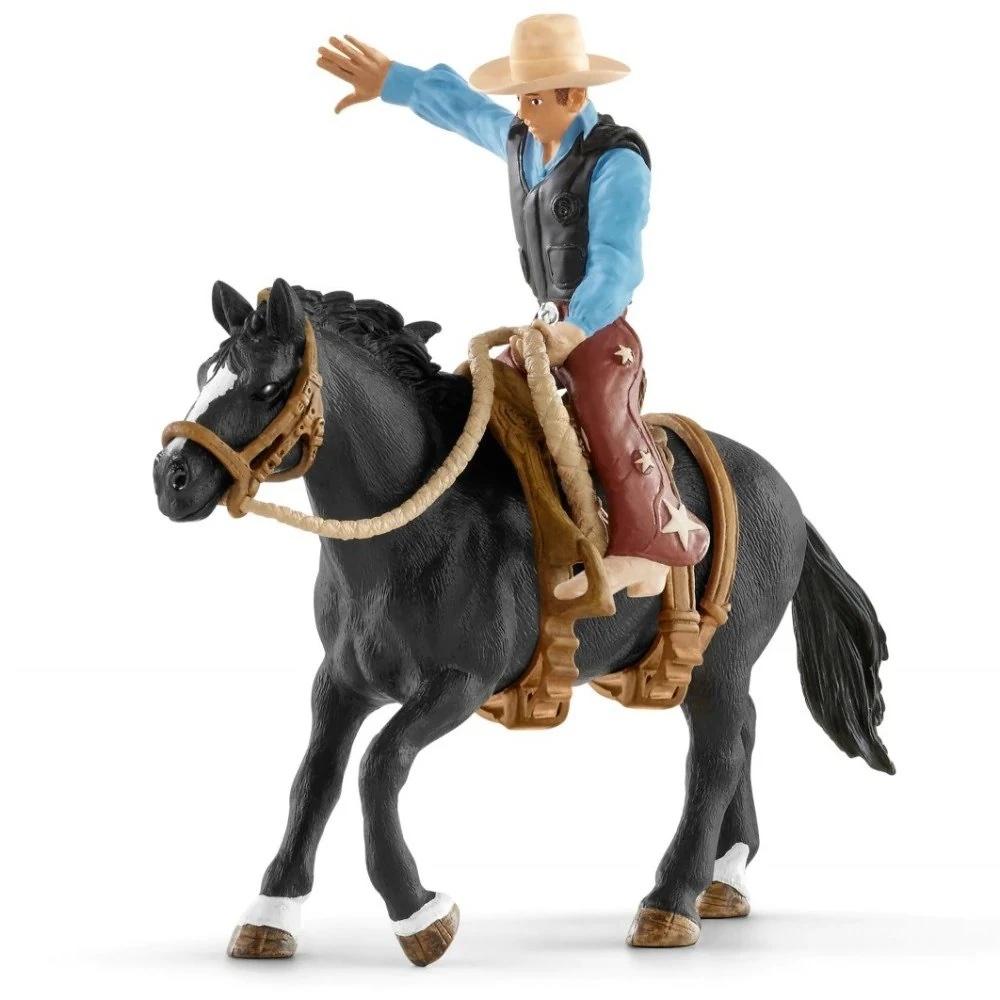 Schleich HORSE CLUB - Saddle bronc riding with cowboy