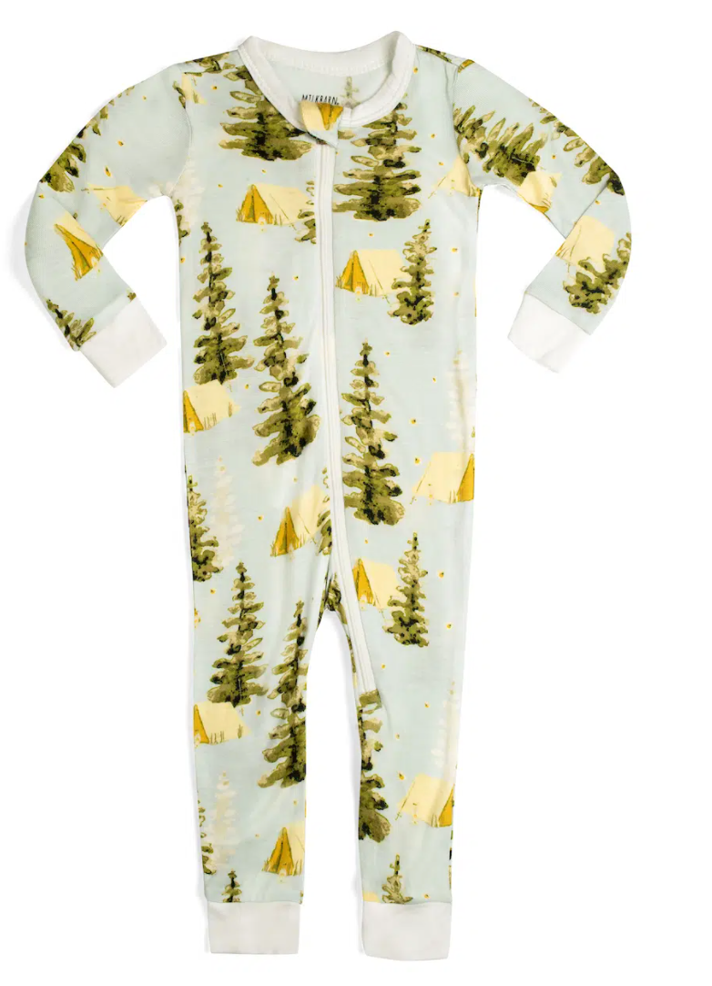 Milkbarn 38125 Zipper Pajama in Camping