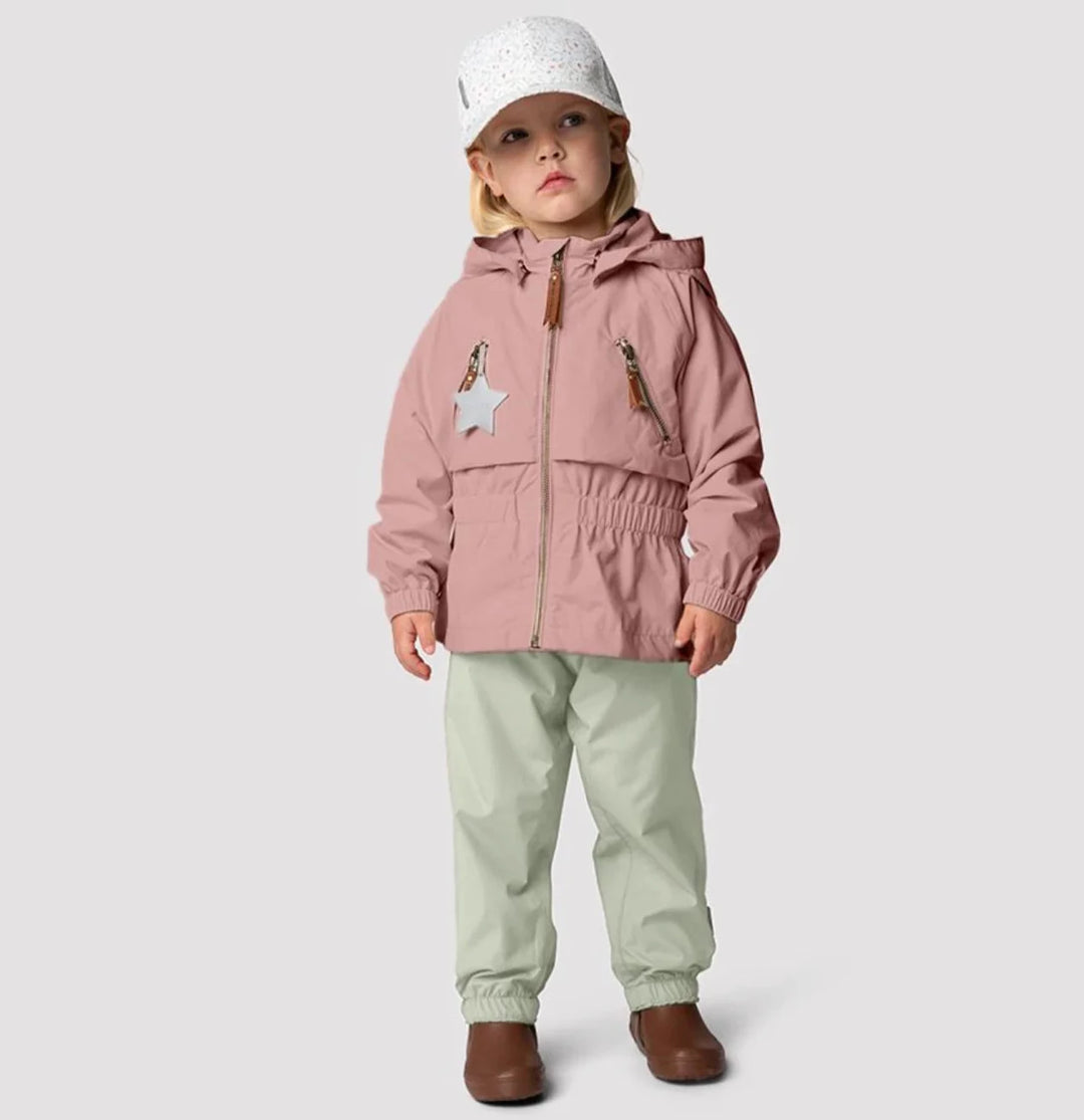 MINI A TURE Kids Algea Fleece Lined Jacket - Pale Woodrose