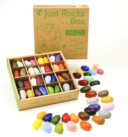 Just Rocks in a Box - 32 Colors / 64 Crayons