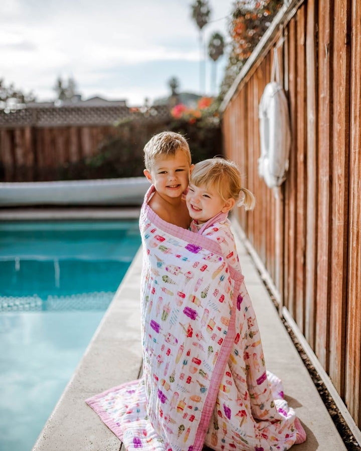 Little Unicorn Big Kid Hooded Towel - Brain Freeze