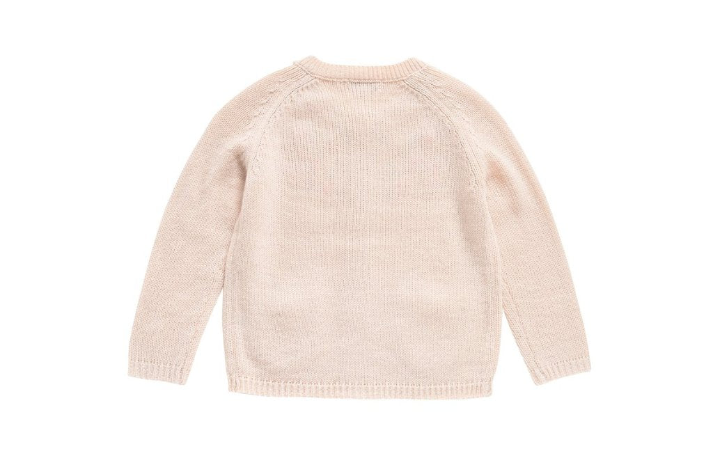 Louise Misha Kids Girl's Gilet Velika Sweaters in Cream