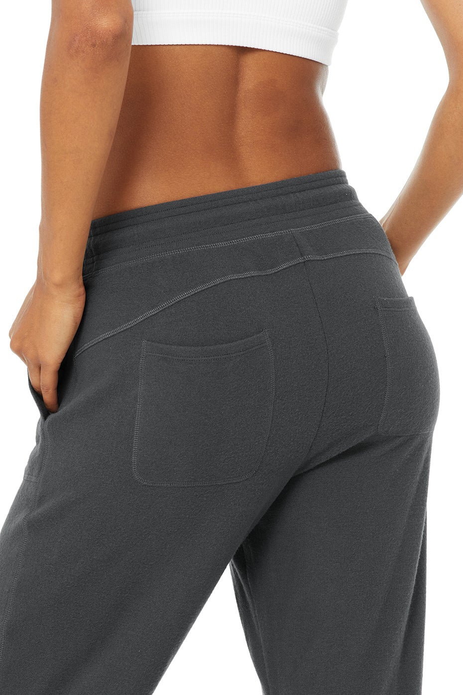 Alo Yoga Women's Sweatpants, Anthracite, Small 