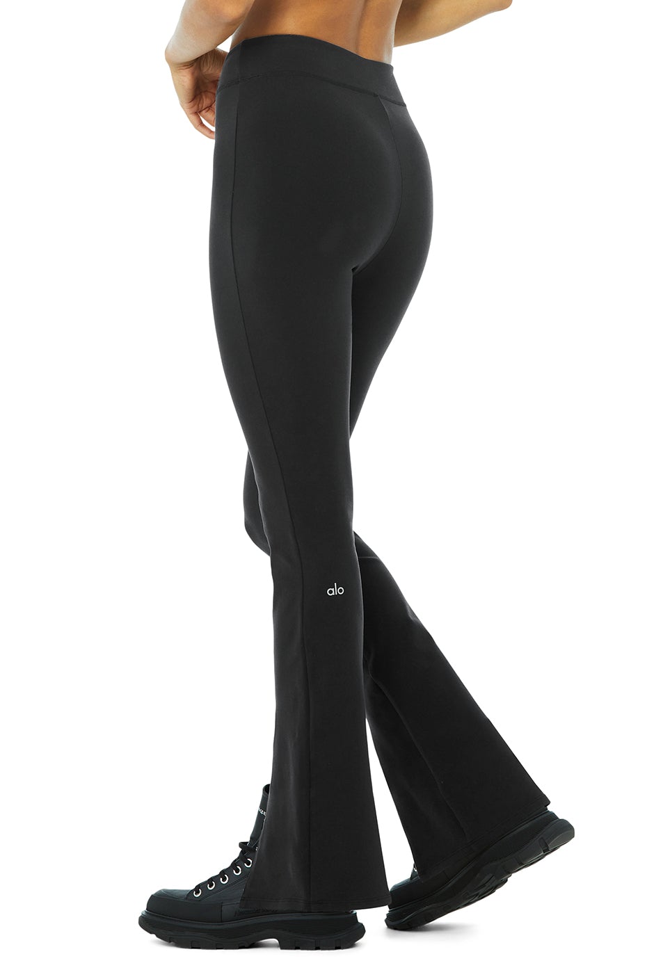 Alo Yoga W5946R AIRBRUSH High-waist Flutter Legging in Black