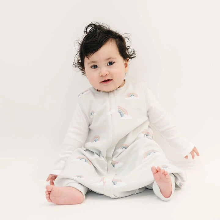 >Woolino Merino Wool 4 Season Baby Sleep Bag with FEET opening - Rainbow