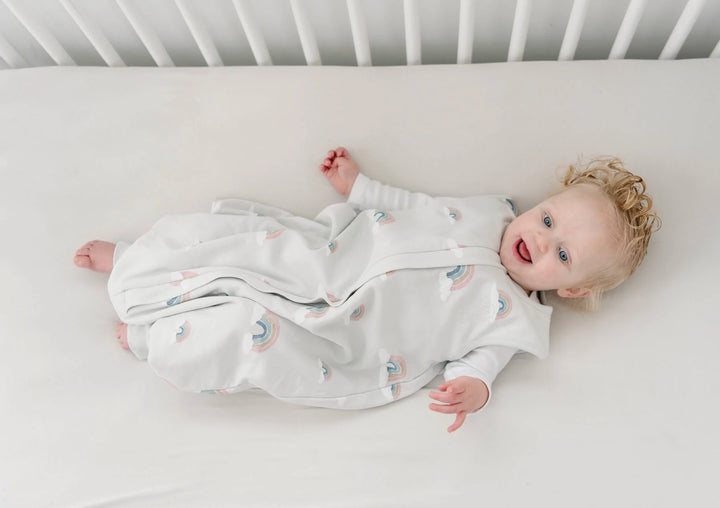 >Woolino Merino Wool 4 Season Baby Sleep Bag with FEET opening - Rainbow