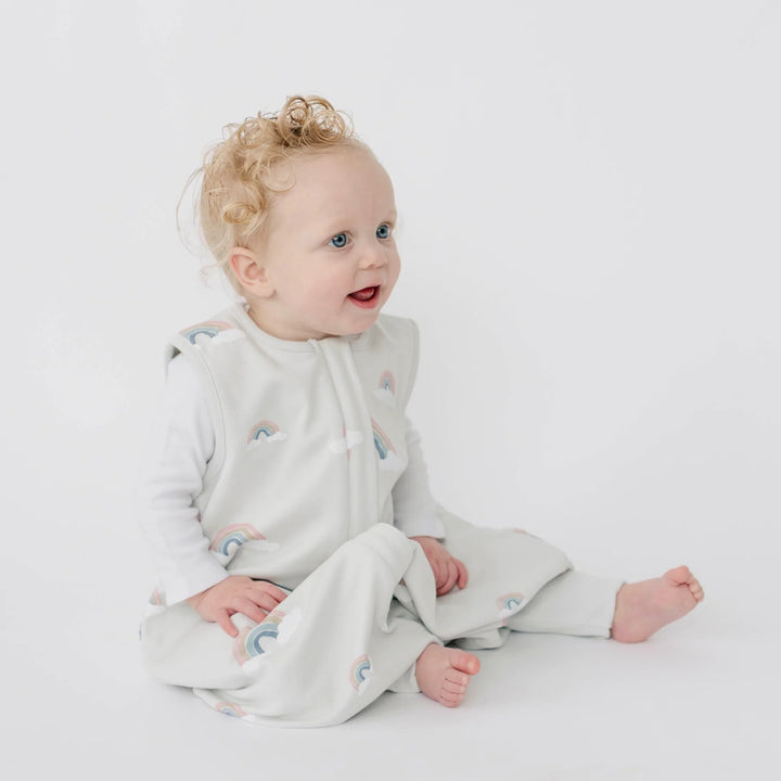 >Woolino Merino Wool 4 Season Baby Sleep Bag with FEET opening - Rainbow