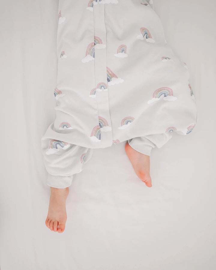 >Woolino Merino Wool 4 Season Baby Sleep Bag with FEET opening - Rainbow