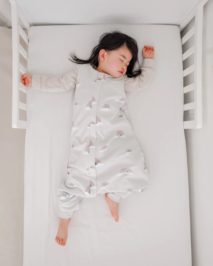 >Woolino Merino Wool 4 Season Baby Sleep Bag with FEET opening - Rainbow