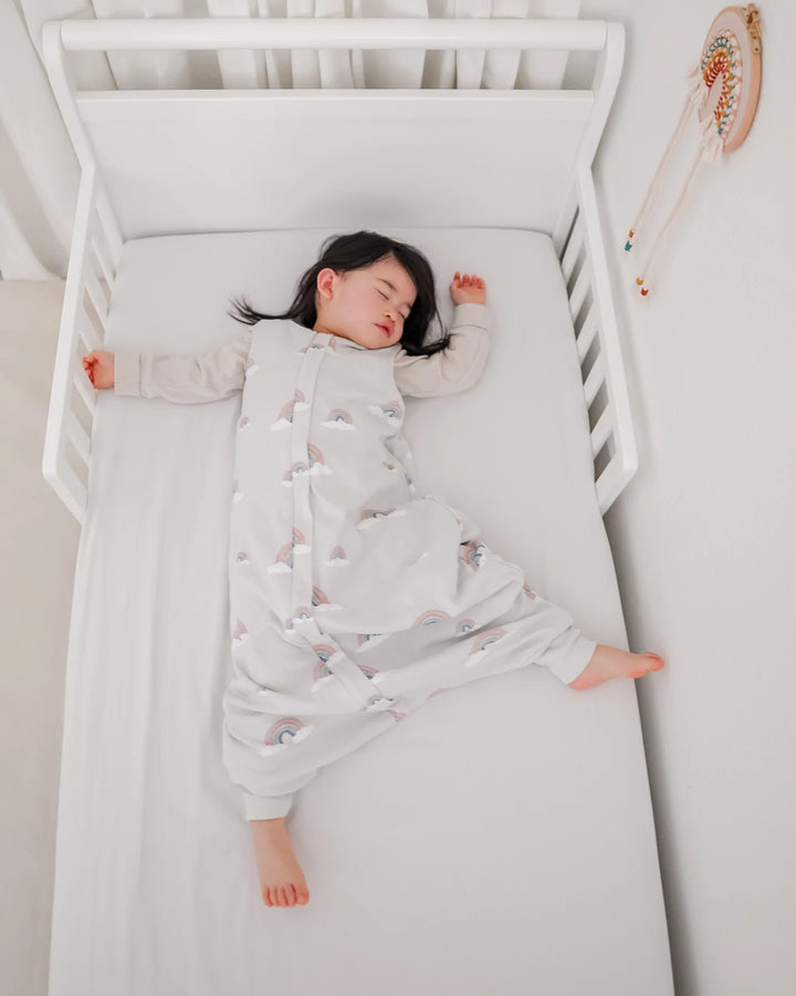 >Woolino Merino Wool 4 Season Baby Sleep Bag with FEET opening - Rainbow