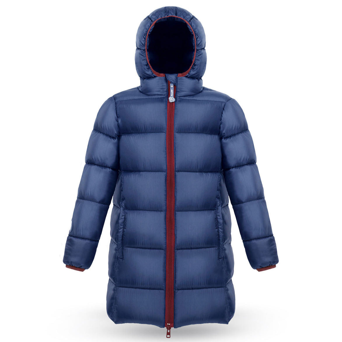 Fluff Kids Big Puffer Coat in Navy Blue Mom Loves Me Children Boutique