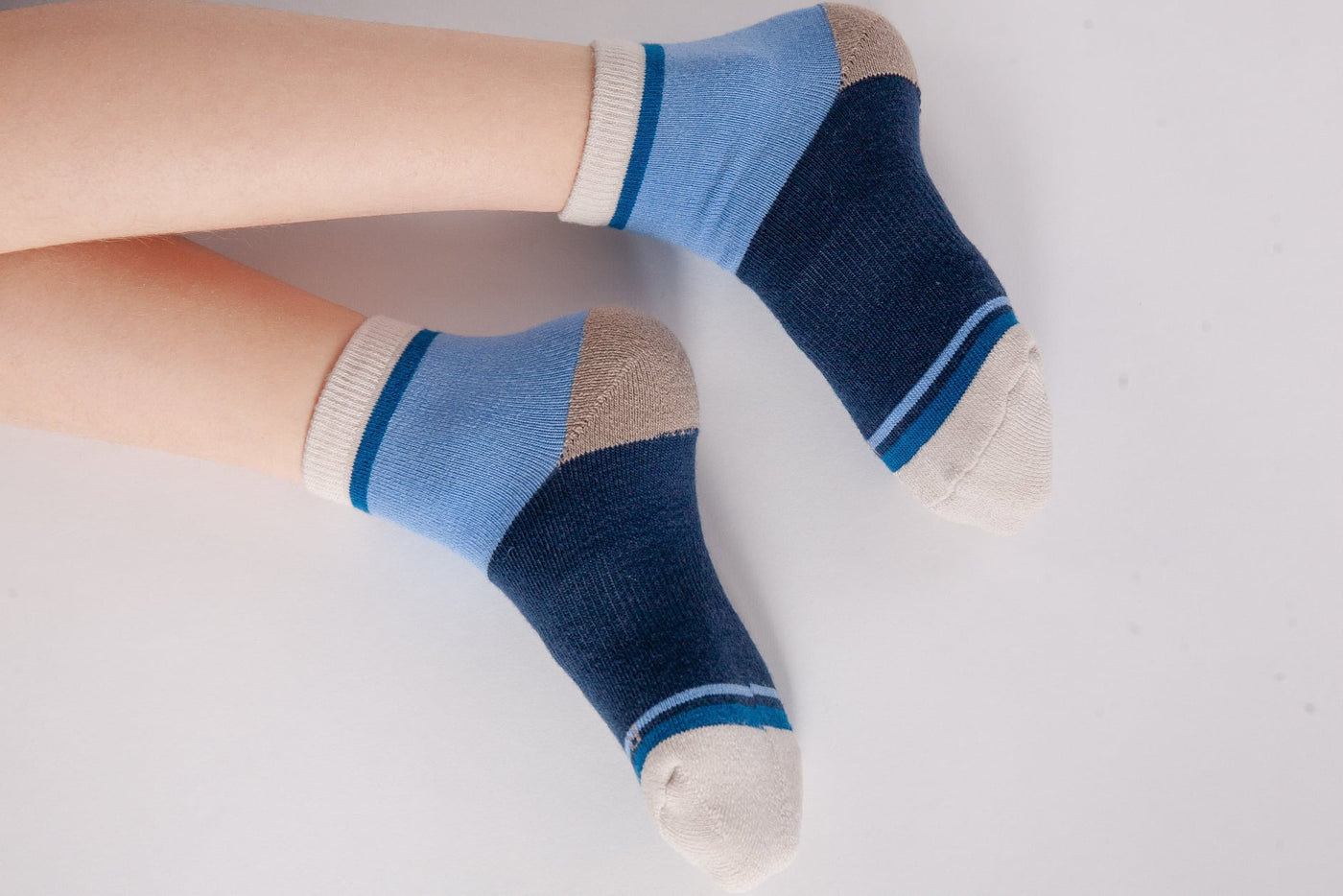 OAKI Merino Wool Socks, Blue (Single Pair)