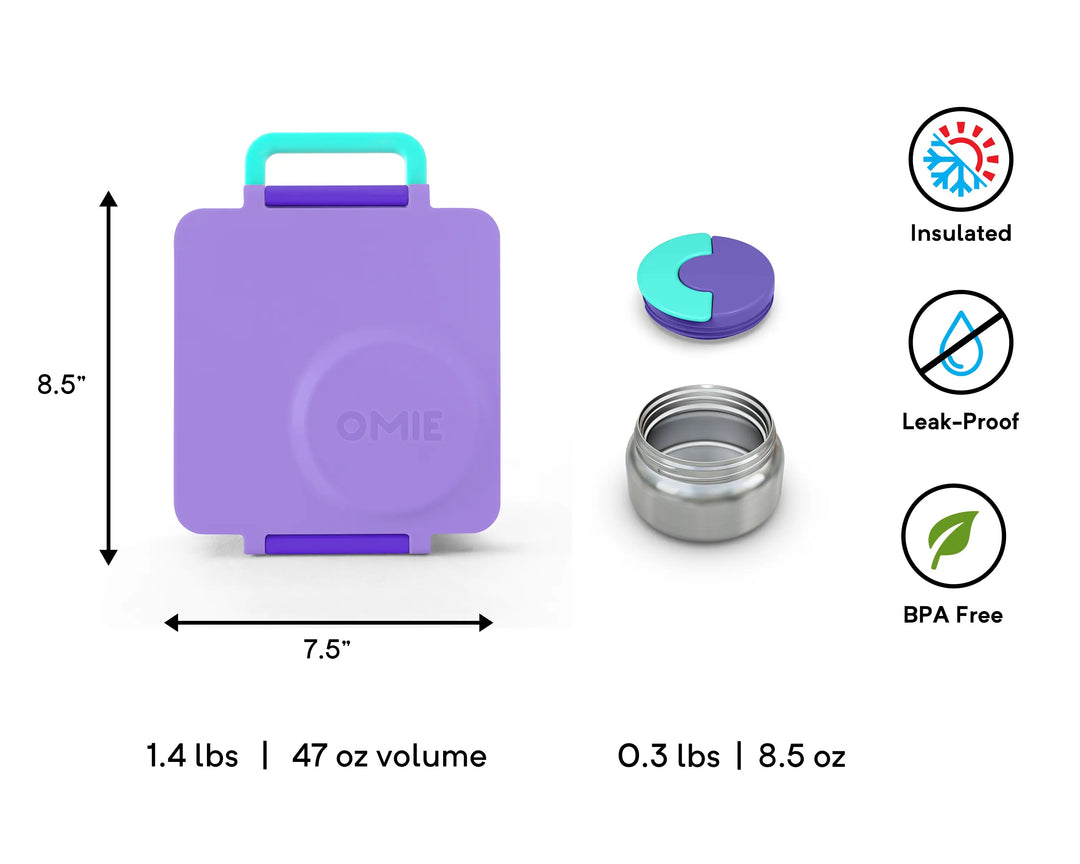 >OmieBox Lunch Box (Purple Plum)