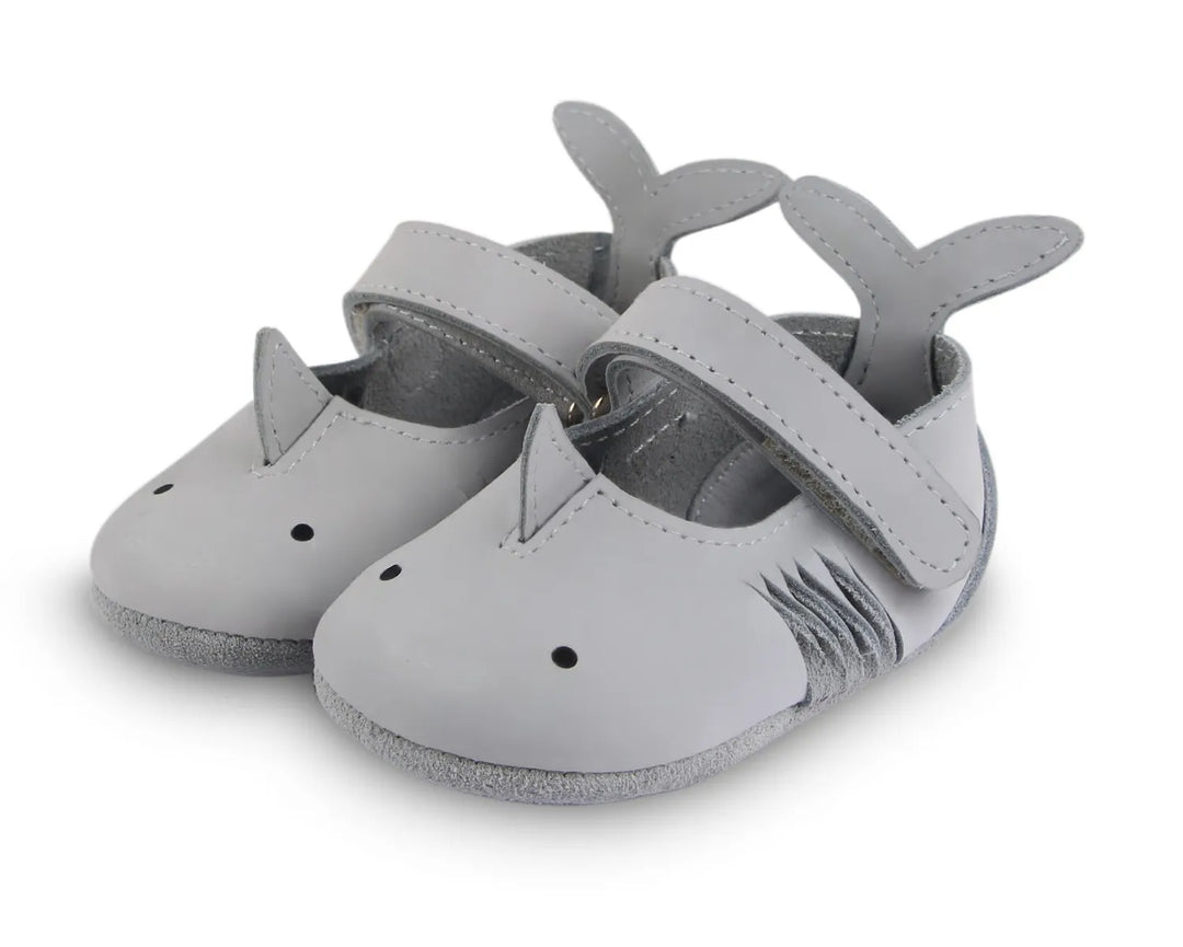 Donsje Kids Baby AMIGU Leather Shoes - Shark