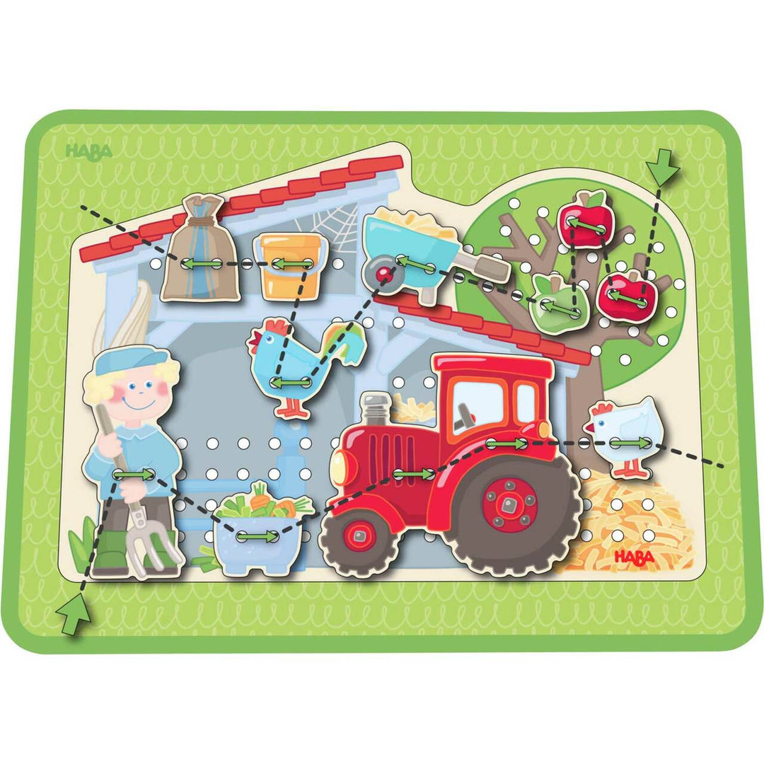 HABA Farm Threading Game