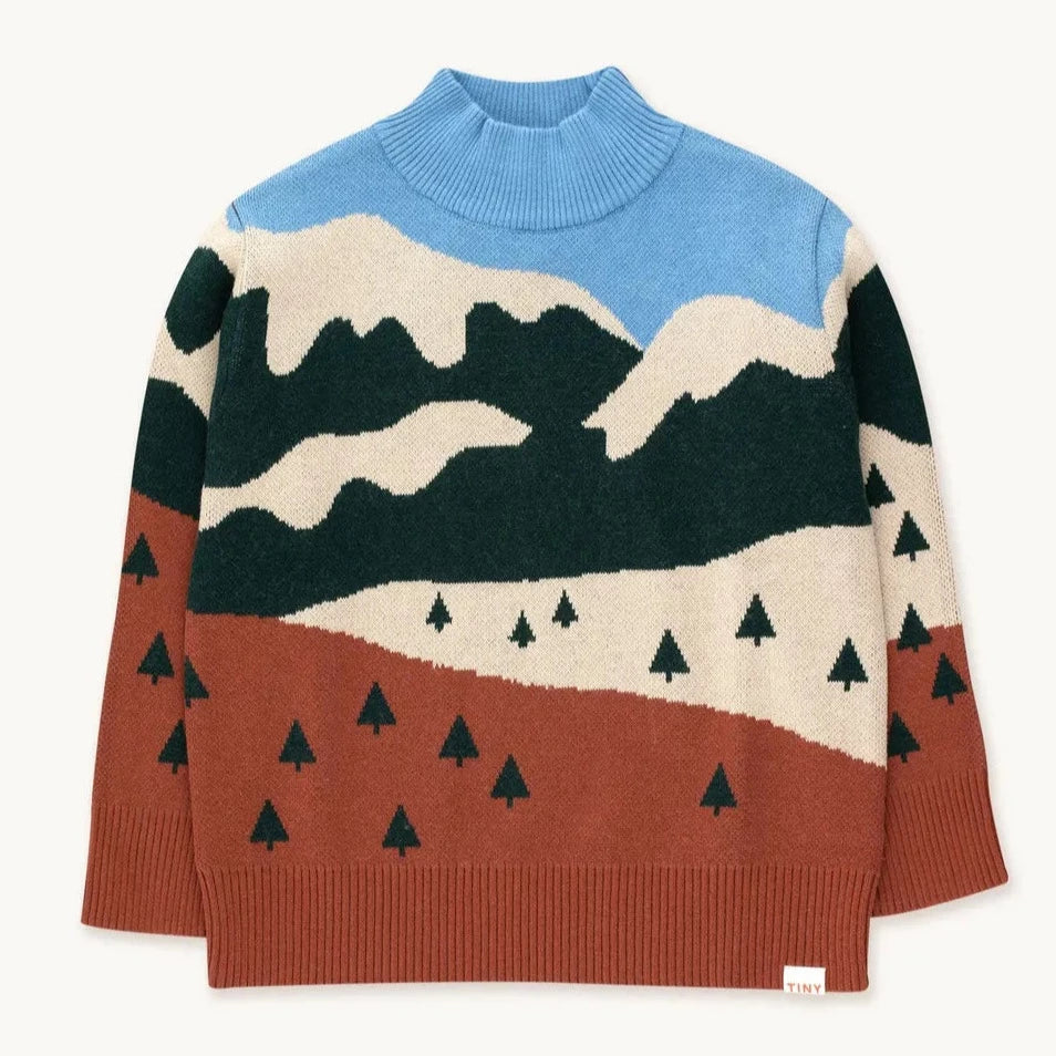 TINYCOTTONS Kids Landscape Mockneck Sweaters