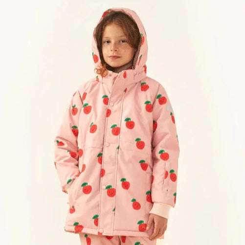 TINYCOTTONS Kids Tiny Apple Snow Winter Jacket - Powder Pink