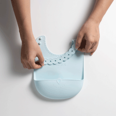 Miniware Roll & Lock Bib - Green (Single)