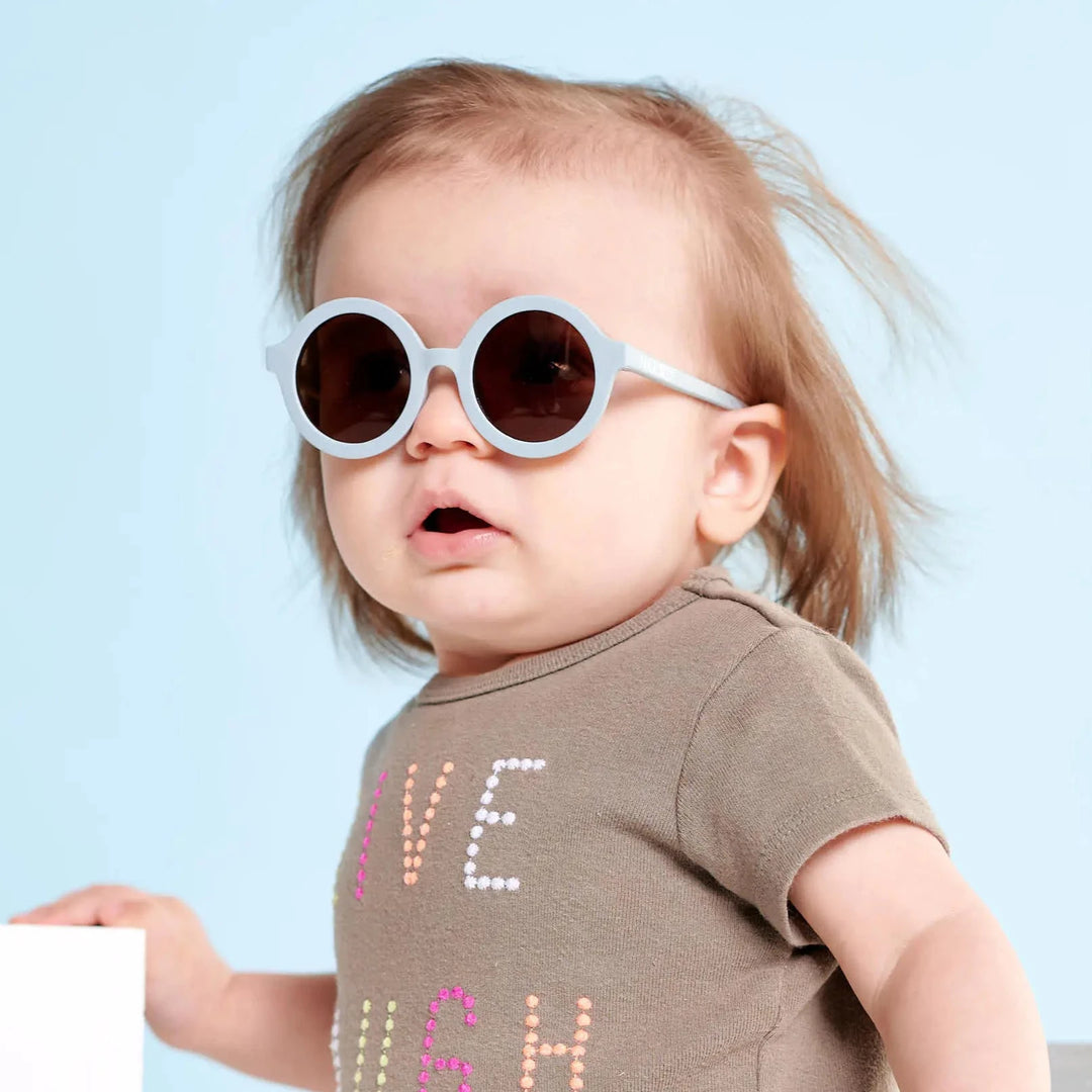 Babiators Kids Euro Round Into the Mist Kids Sunglasses w/ Amber Lens