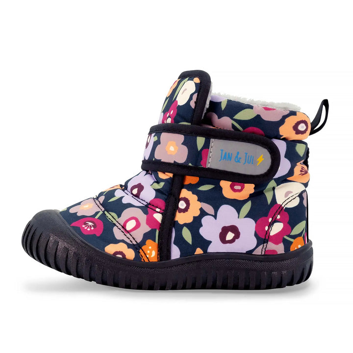 >Jan & Jul Kids Toasty-Dry Boots/Booties - Winter Flowers