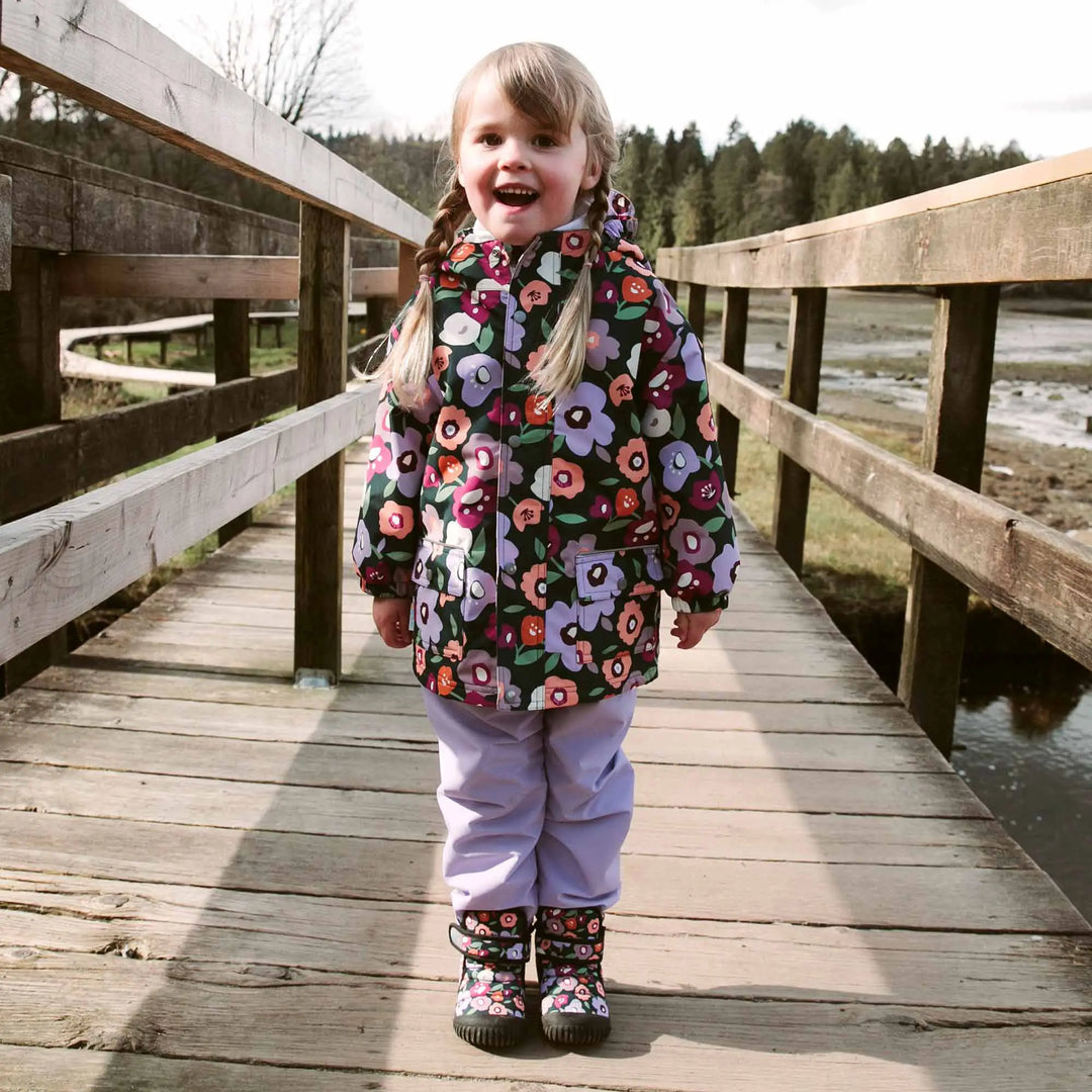 >Jan & Jul Kids Toasty-Dry Boots/Booties - Winter Flowers