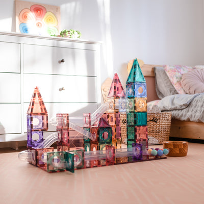 CONNETIX Pastel Range - 106 Piece Pastel Ball Run