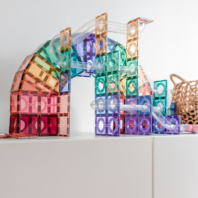 CONNETIX Pastel Range - 106 Piece Pastel Ball Run
