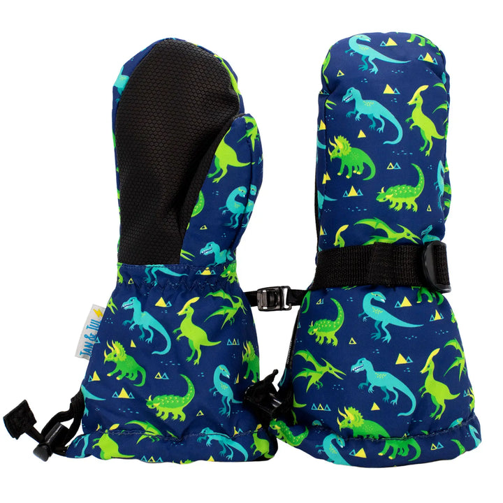 >Jan & Jul Kids Toasty-Dry Waterproof Snow Mitten - Dinoland