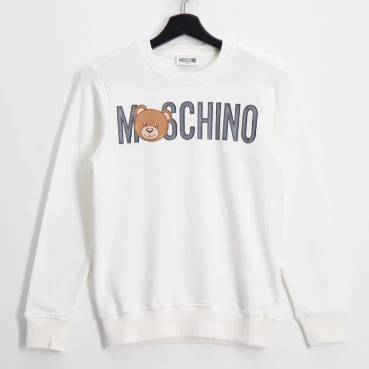 Moschino Kids Teddy Logo Sweatshirt - White