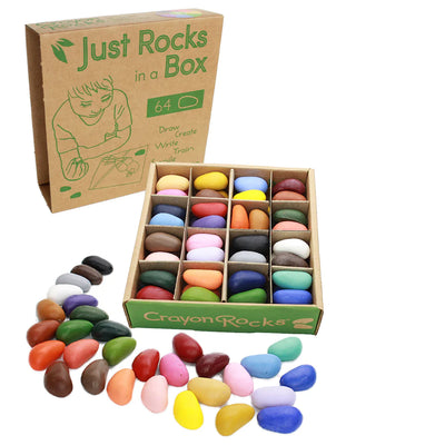Just Rocks in a Box - 16 Colors / 64 Crayons