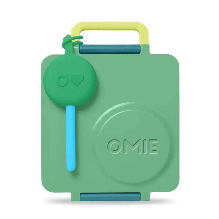 >OmieBox Lunch Box with Fork, Spoon + Pod Set ( Meadow)