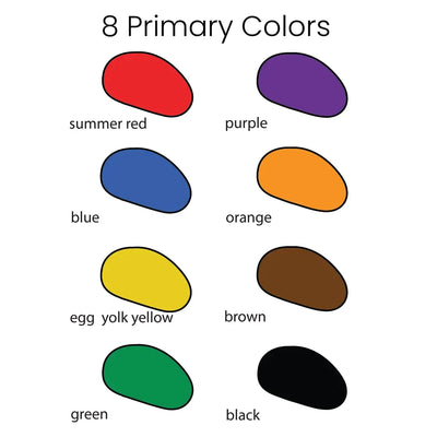 Just Rocks in a Box - 8 Colors / 64 Crayons