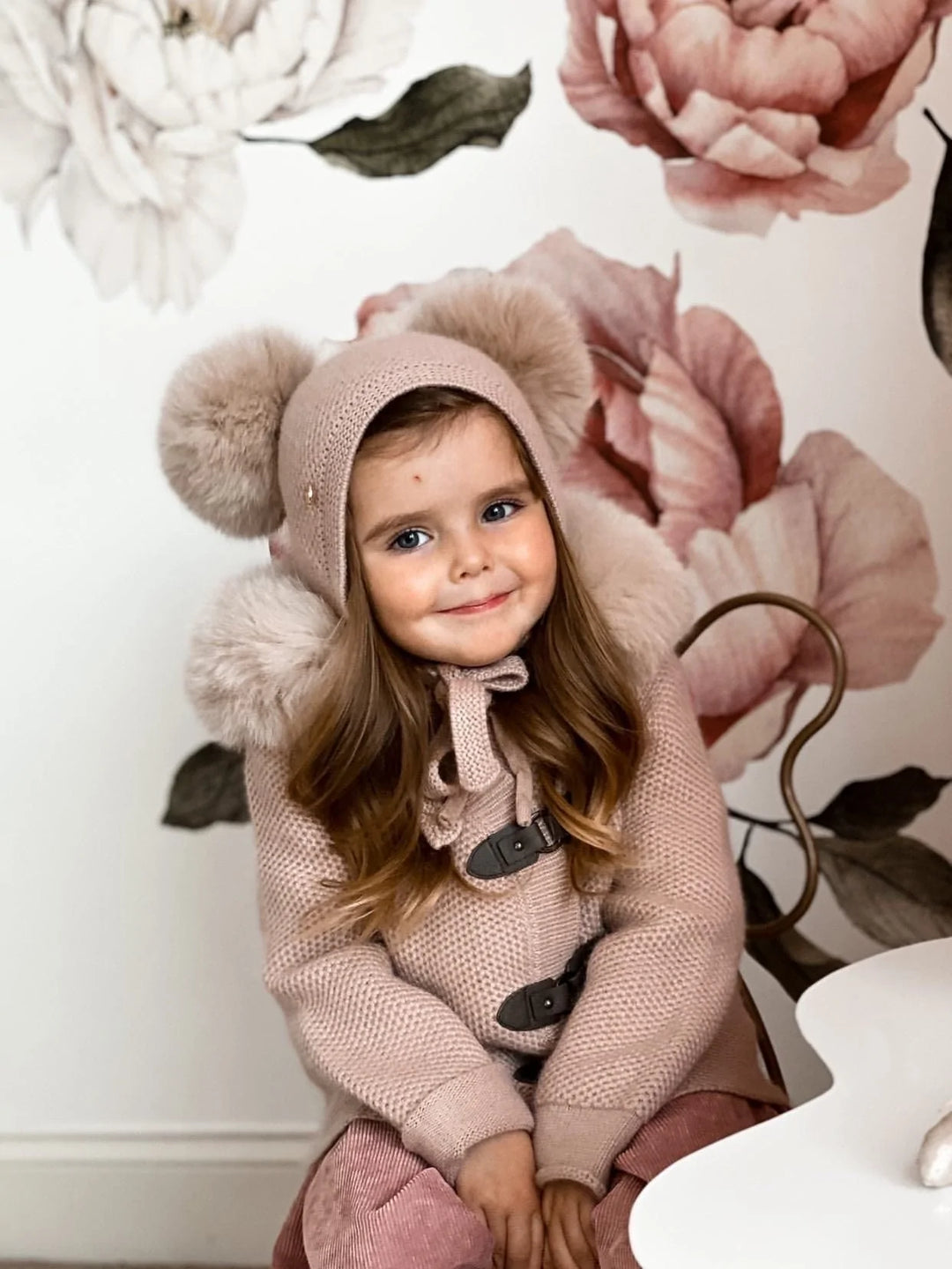 Petite Maison Kids Dusty Pink Cashmere Pram Warm Coat