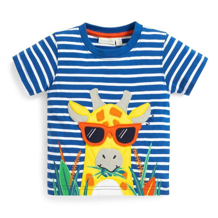 Jojo Maman Bebe Kids Giraffe Applique T-shirt