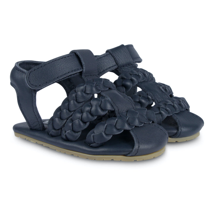 Donsje Kids / Baby PAM Leather Sandals Shoes - Navy
