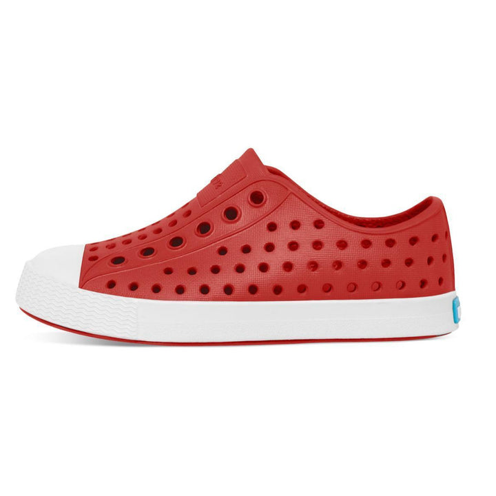 Native Kids Jefferson Sandals Shoes - Torch Red/ Shell White