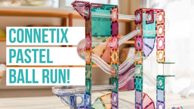 CONNETIX Pastel Range - 106 Piece Pastel Ball Run