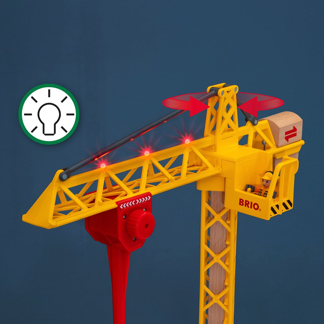 >BRIO Light Up Construction Crane 33835