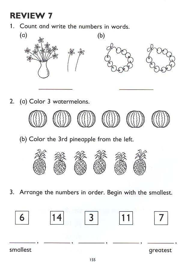 Singapore Math Primary Math Workbook 1A US Edition