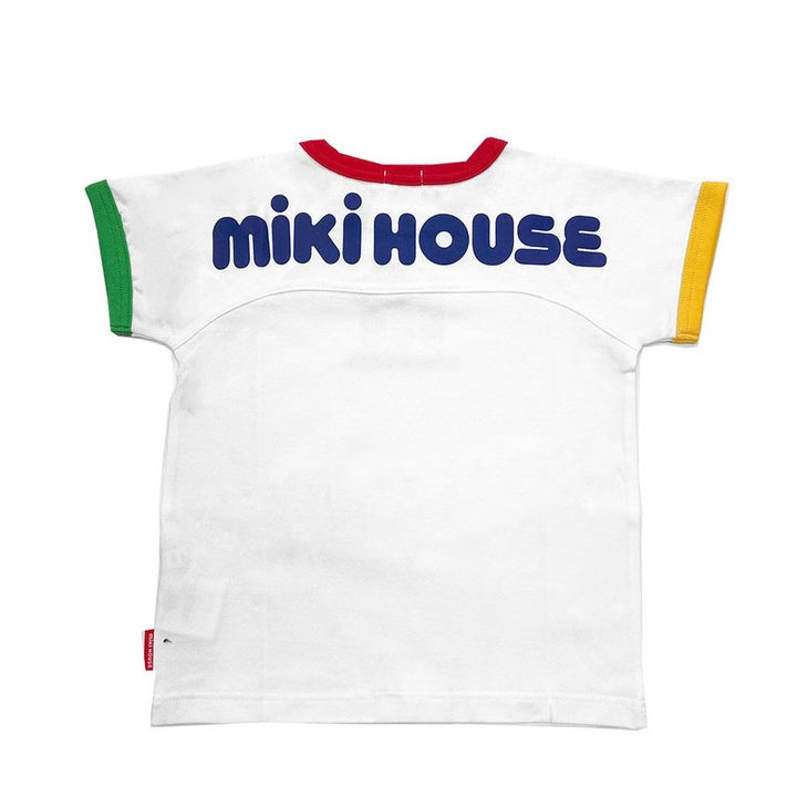 Miki House Kids Classic Logo Icon White Tee T-Shirt