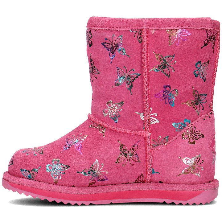 EMU AUSTRALIA Kids Girls Flutter Brumby Waterproof Snow Boots in Hot Pink