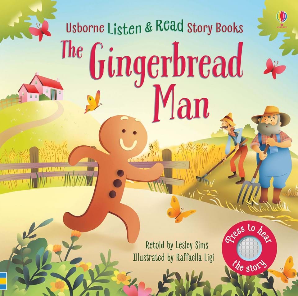 >USBORNE Listen & Read Story The Gingerbread Man 3Y+ 978-0-7945-4851-3
